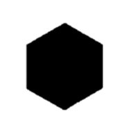 Profils laiton hexagonal