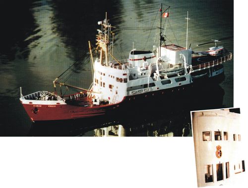Barco de la guardia costera canadiense "SIMON FRASER"